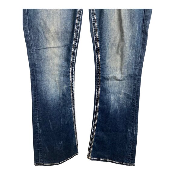 Rock Revival women’s 30” Meri Easy Boot jeans contrast stitching‎ western bottom - Picture 12 of 14